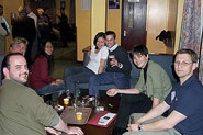 In the bar