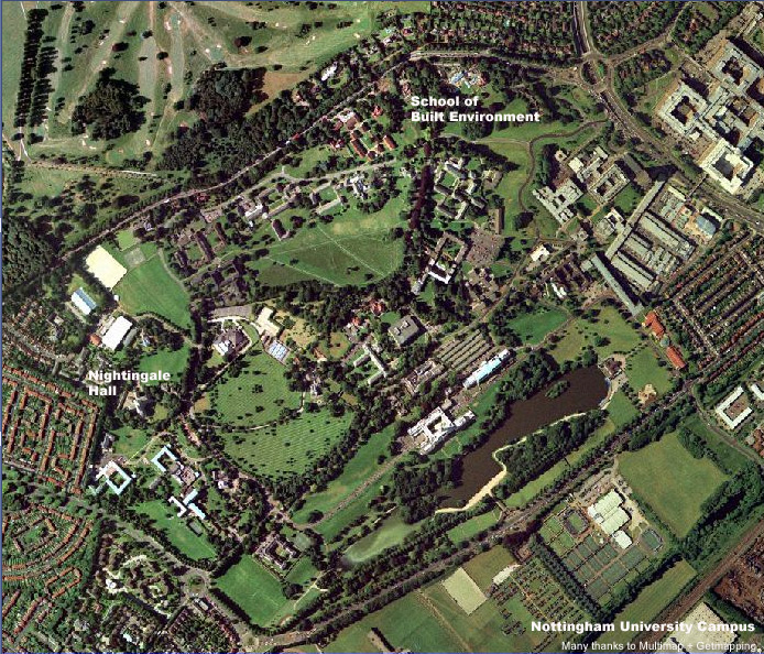 aerial map of Campus