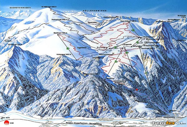 3D and 2D Maps of Feuerkogel