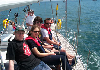 Happy Group on the deck of Atlantis