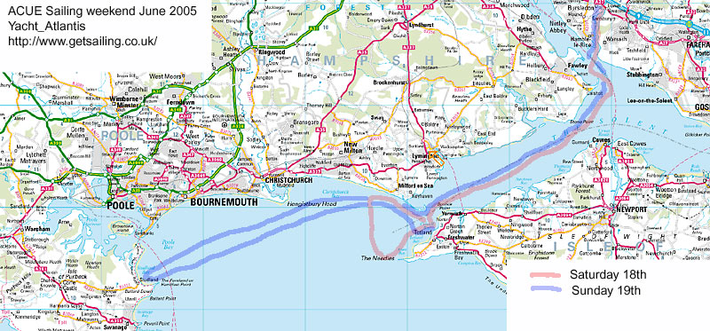 Our route for the weekend